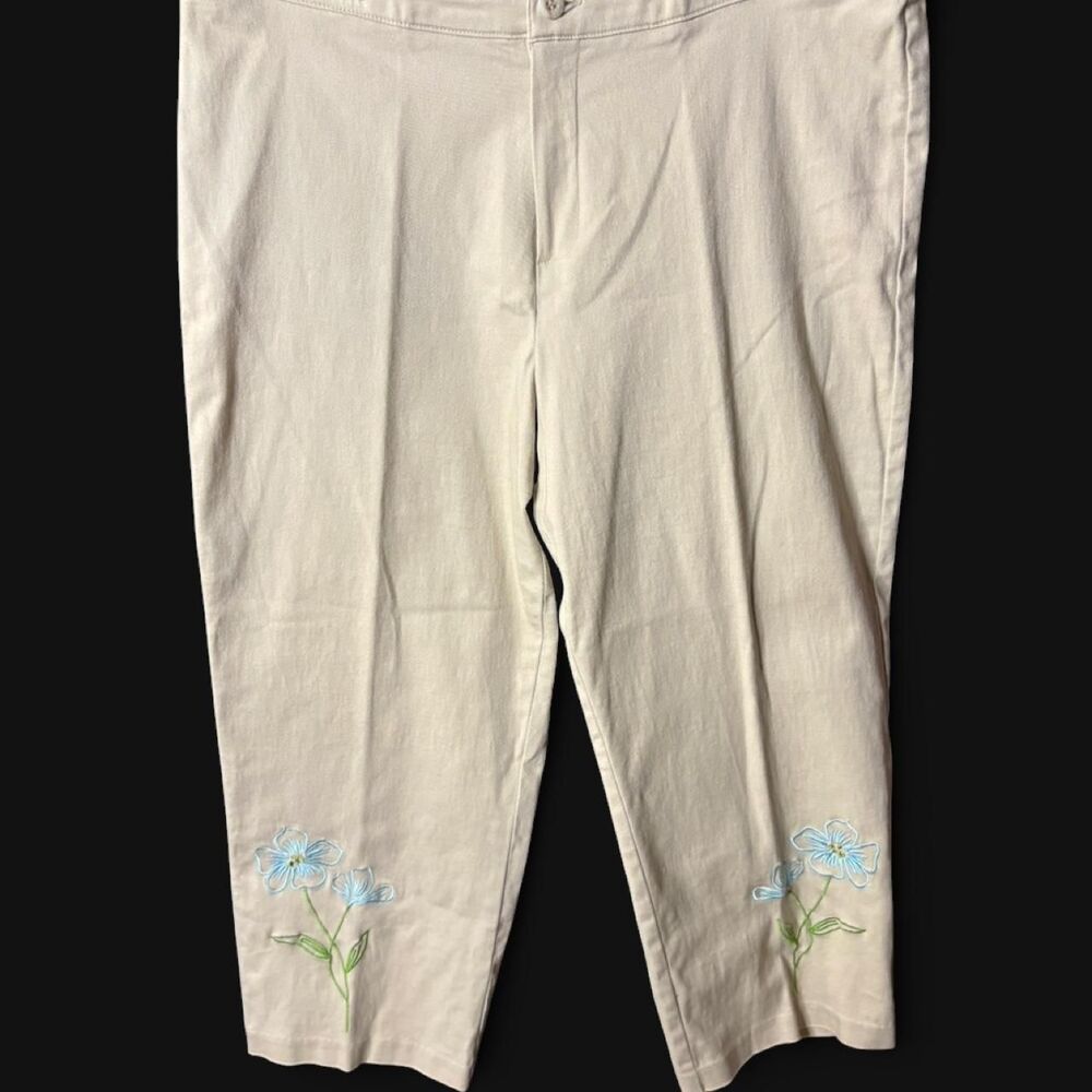 Briggs-new-york Women's Cream and Tan Trousers